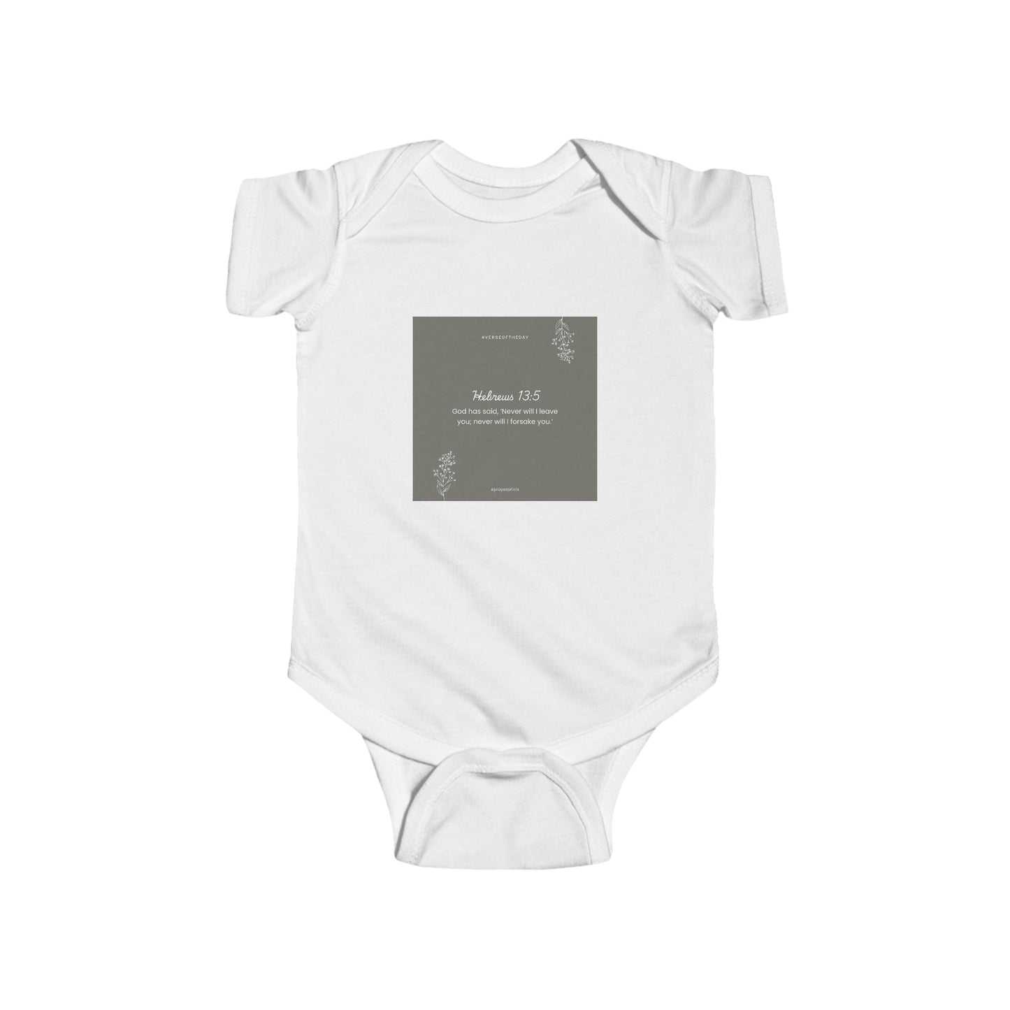 Whimsical Biblical Phrase Infant Bodysuit - Perfect for New Parents
