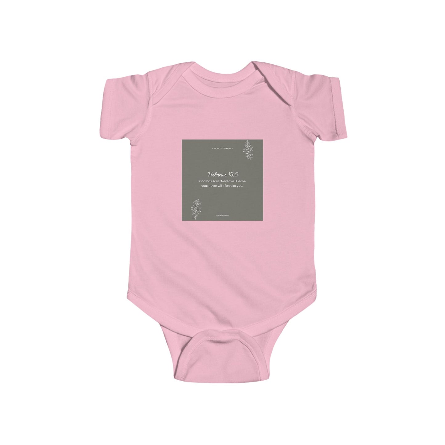 Whimsical Biblical Phrase Infant Bodysuit - Perfect for New Parents