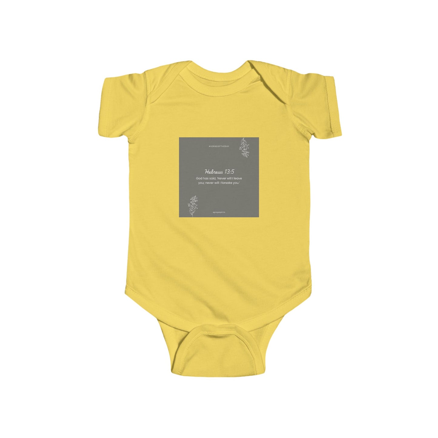Whimsical Biblical Phrase Infant Bodysuit - Perfect for New Parents