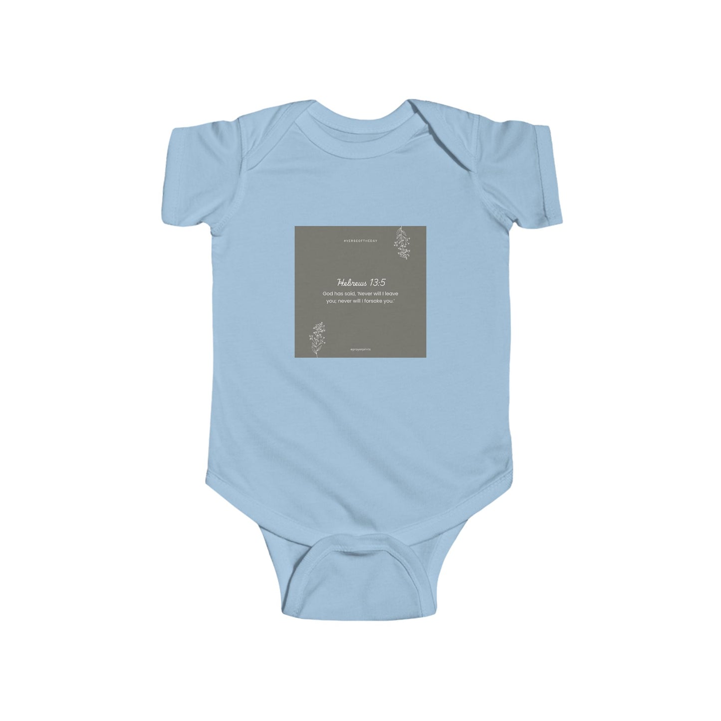 Whimsical Biblical Phrase Infant Bodysuit - Perfect for New Parents